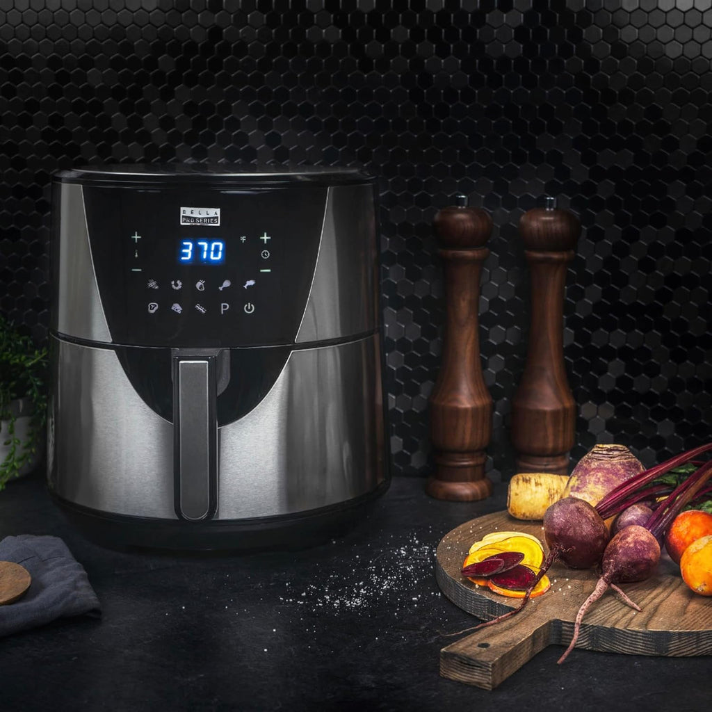 8qt Touchscreen Digital Air Fryer, Stainless Steel D31186