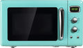 900W Retro Countertop Compact Microwave Oven with Glass Turntable Y345