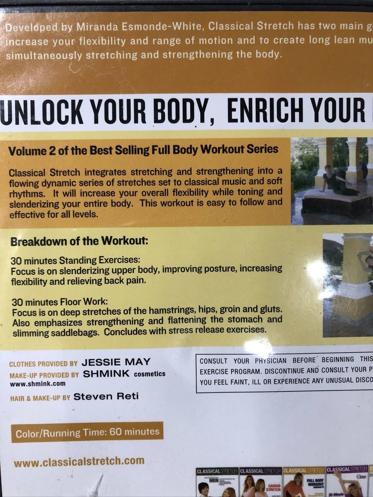 Classical Stretch Full Body Workout DVD U767