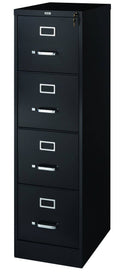 Black 4-Drawer Vertical File Cabinet J5984