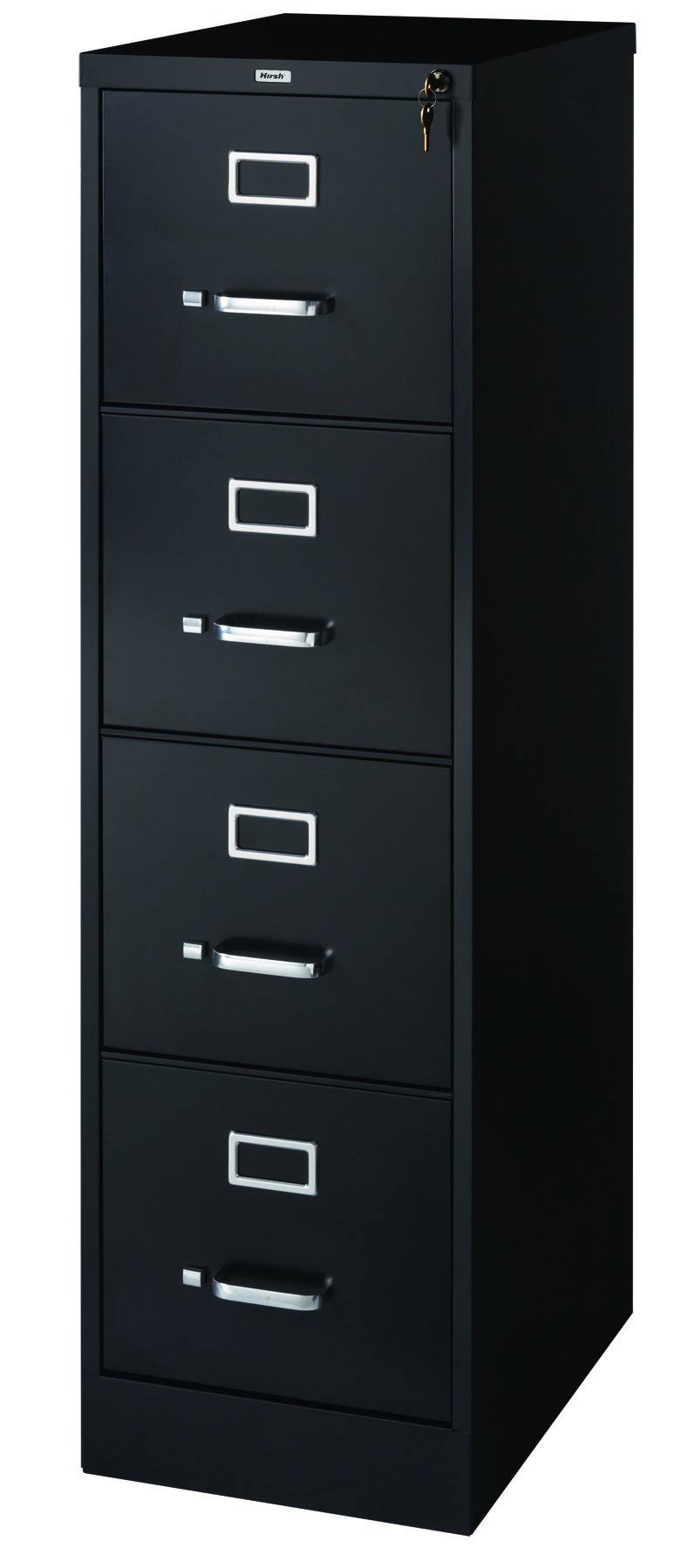 Black 4-Drawer Vertical File Cabinet J5984