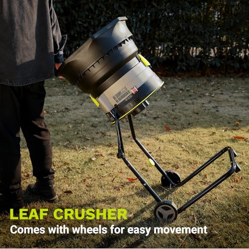 13-Amp Electric Leaf Mulcher Shredder with 20 Cutting Lines E558