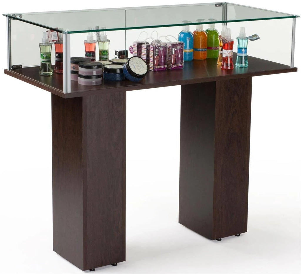 Display Case with Tempered Glass Panels and Hinged Doors Q27963