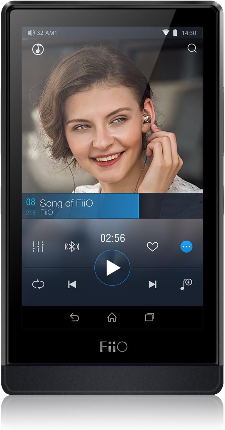 High Resolution Audio Player with Amp Module, Leather Case and Coaxial Audio Cable W682324
