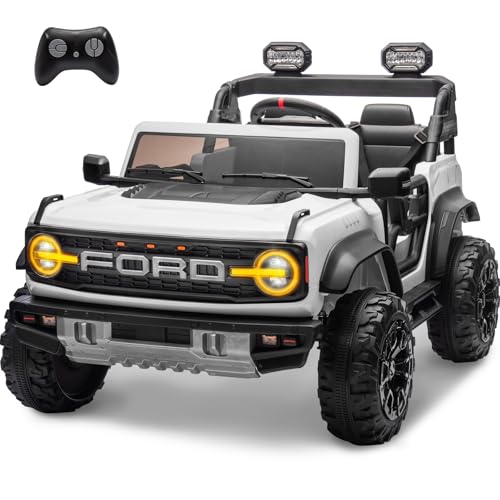 2 Seater Ride On Car, 24v Electric Power Ride On Truck Toy with Remote Control, Blue V72185