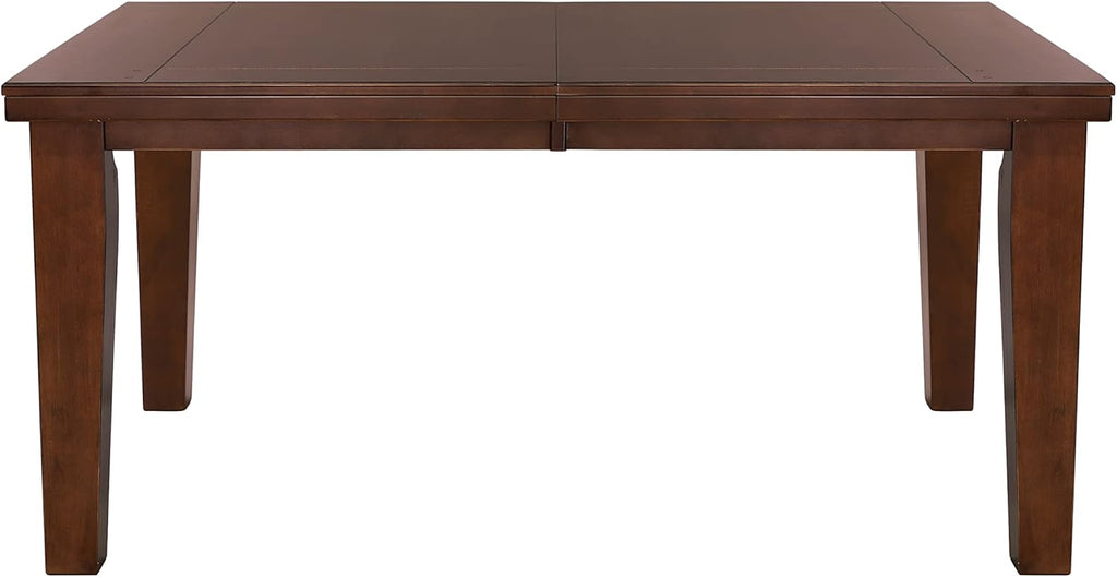 Dark Oak Finish Dining 5pc Set Table with Self-Storing Leaf and 4 Side Chairs G20137
