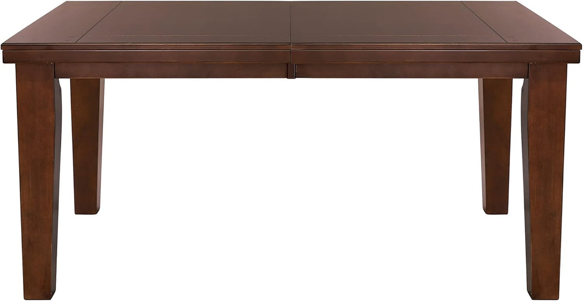 Dark Oak Finish Dining 5pc Set Table with Self-Storing Leaf and 4 Side Chairs G20137
