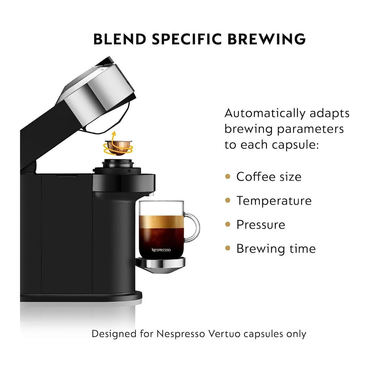 Compact Coffee and Espresso Machine (Pure Chrome) with Sample Pack S178972