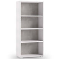 White Wood Grain Bookcase B8016