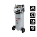 26 Gallon 175 PSI Oil-Free Vertical Air Compressor P9696