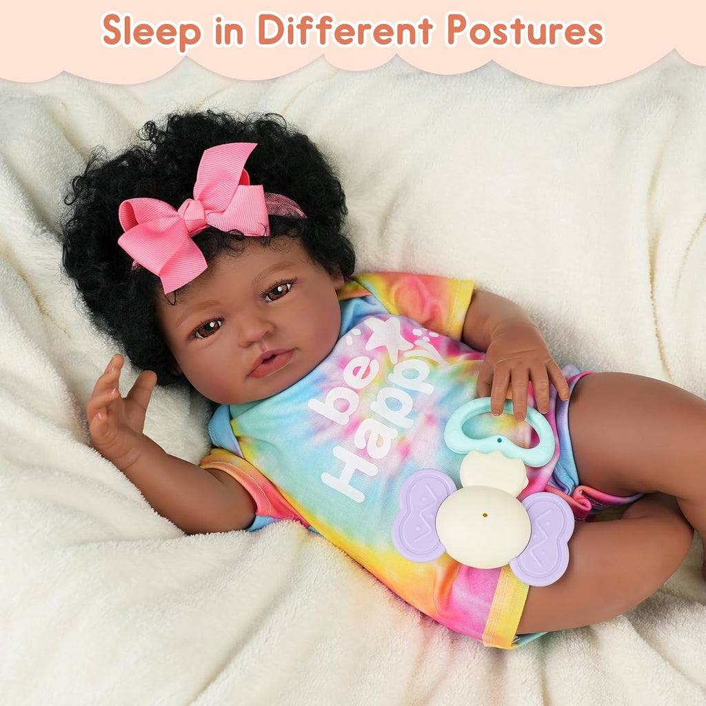 20 Inch Cloth Body Brown Eyes Reborn Baby Doll E328