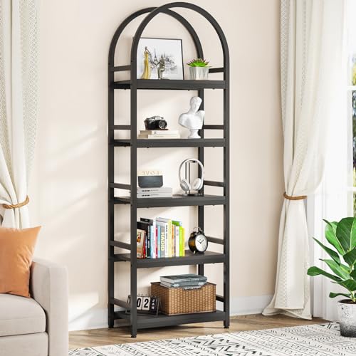 4-Tier Open Bookshelf with Metal Frame W714