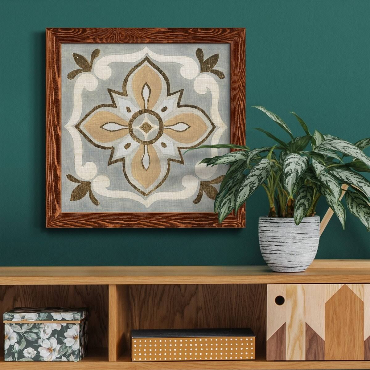 Framed Canvas 24x24 Black G649968