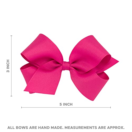 Classic Velvet Hair Bow on No-Slip Hair Clip, Satin Lining, Mini, Cardinal I79697