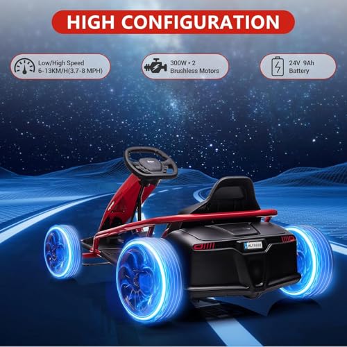 24V Electric Drift Kart Car with 2×300W Motor Z8152