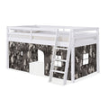 White Gray Camo Twin Junior Loft L19292