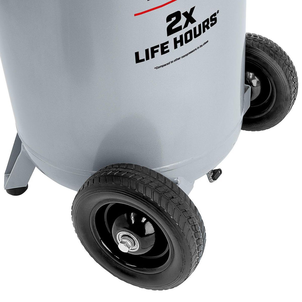 26 Gallon 175 PSI Oil-Free Vertical Air Compressor P9696