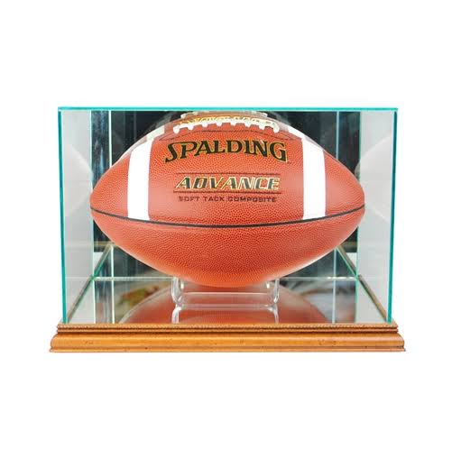 Black Football Glass Display Case F634203