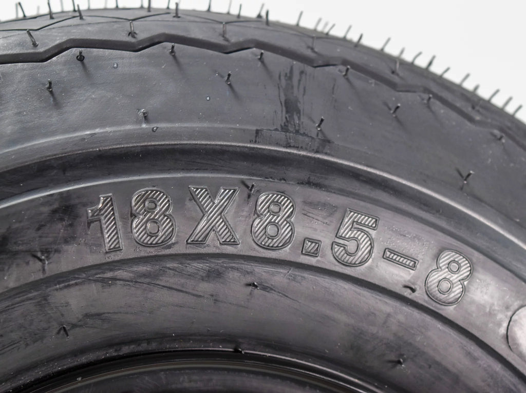 18x8.5-8 Golf Cart Tires & Black Wheels Set of 4 U87339