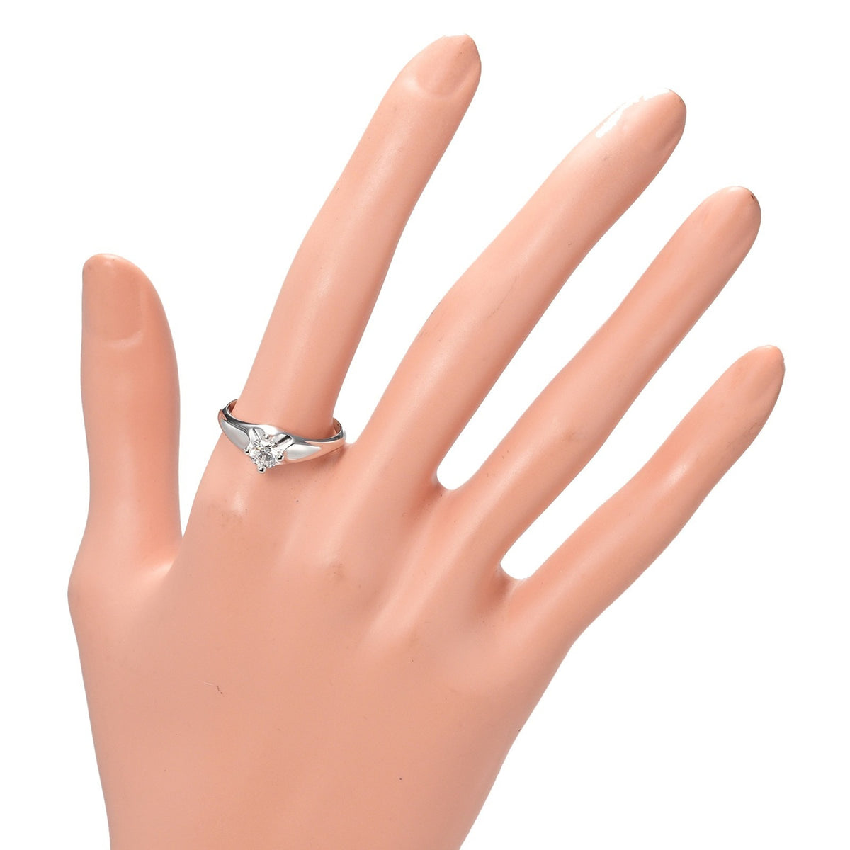Solitaire Ring Platinum Diamond T458456