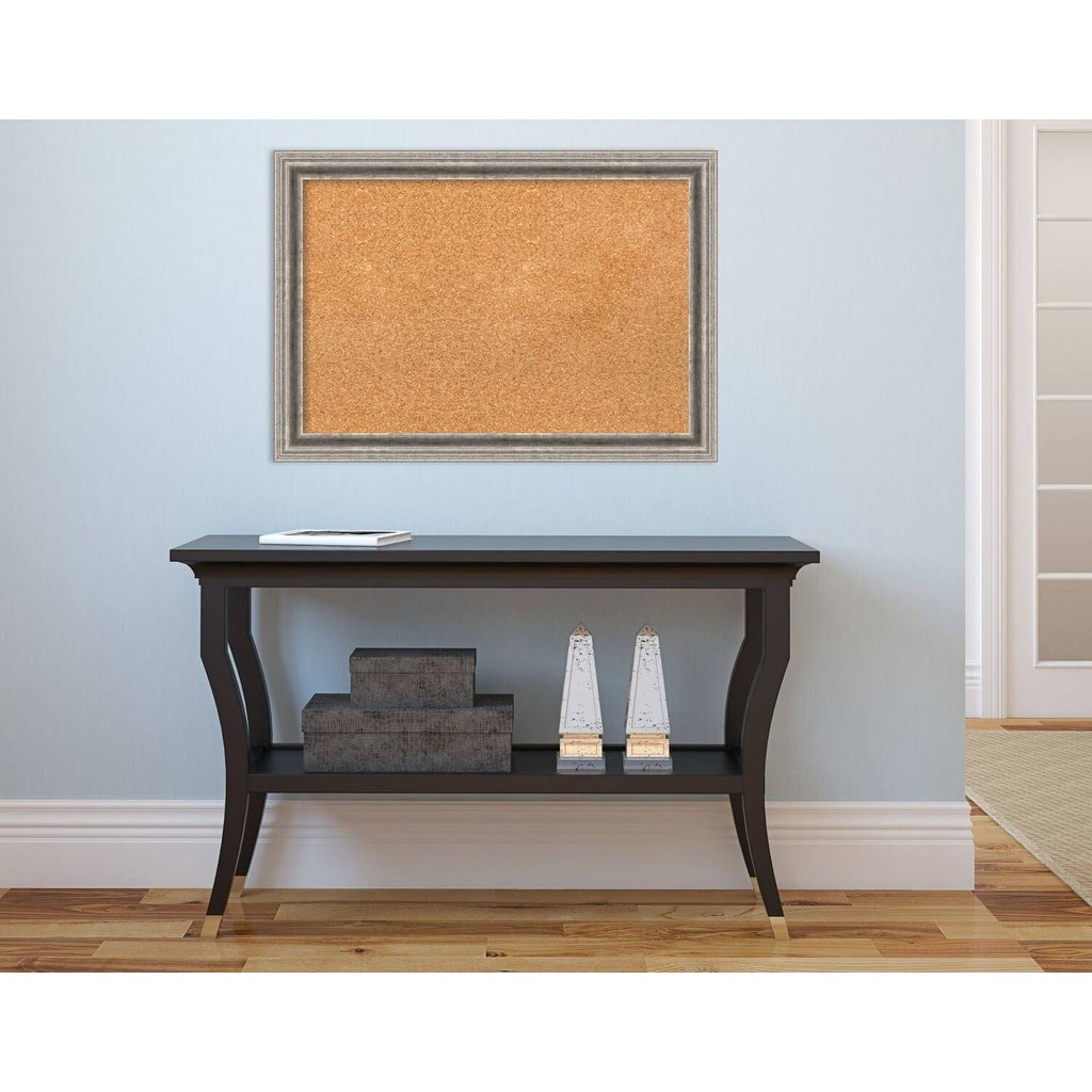 Silver Framed Cork Board Q816851