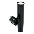 Clamp-On Rod Holder Black Aluminum Horizontal Mount S6758
