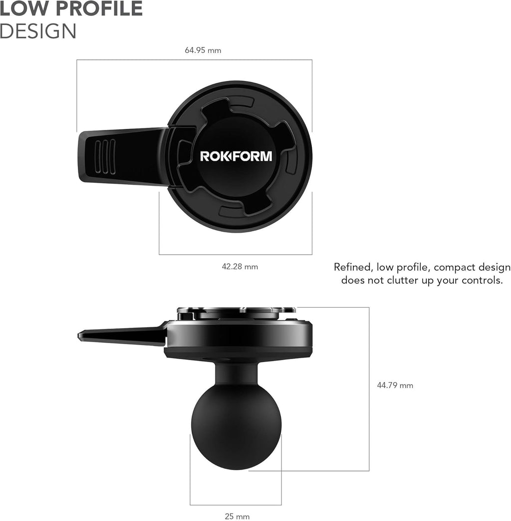Universal 1” Ball Adapter Motorcycle Phone Mount with Aluminum Lever Lock (Black) I97146