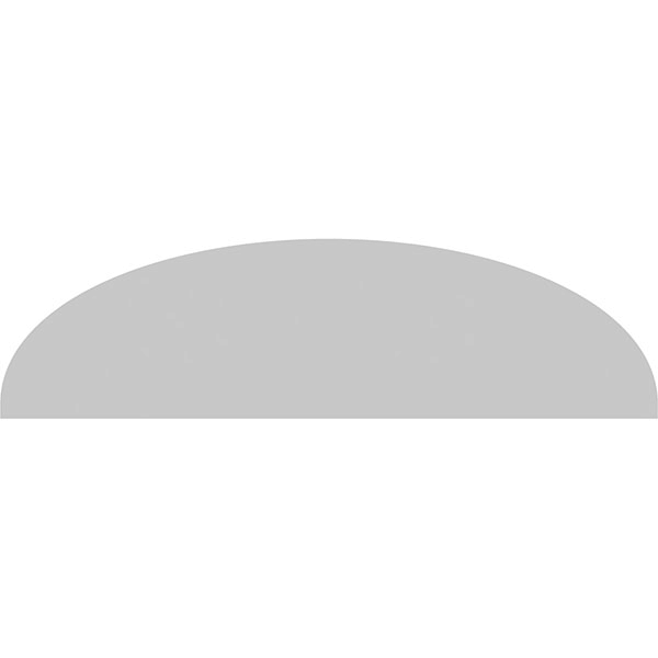 42x22W x 11-1/2x22H x 2x22P Elliptical Sunburst PVC Pediment V78802