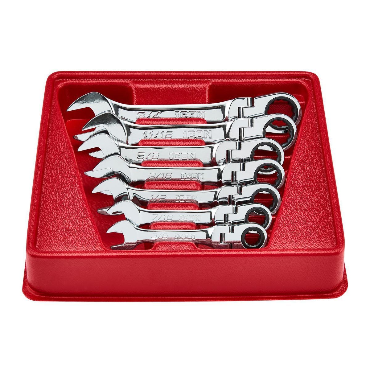 SAE Ratcheting Combination Wrench Set, 7-Piece P96271