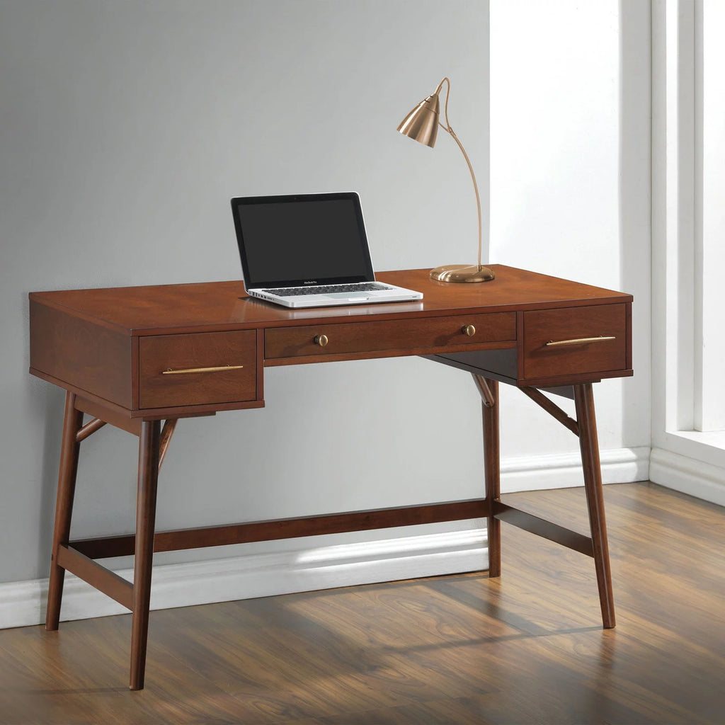 Walnut 3-drawer Writing Desk R35691