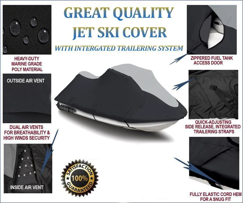 Black/Grey PWC JetSki Cover M22050