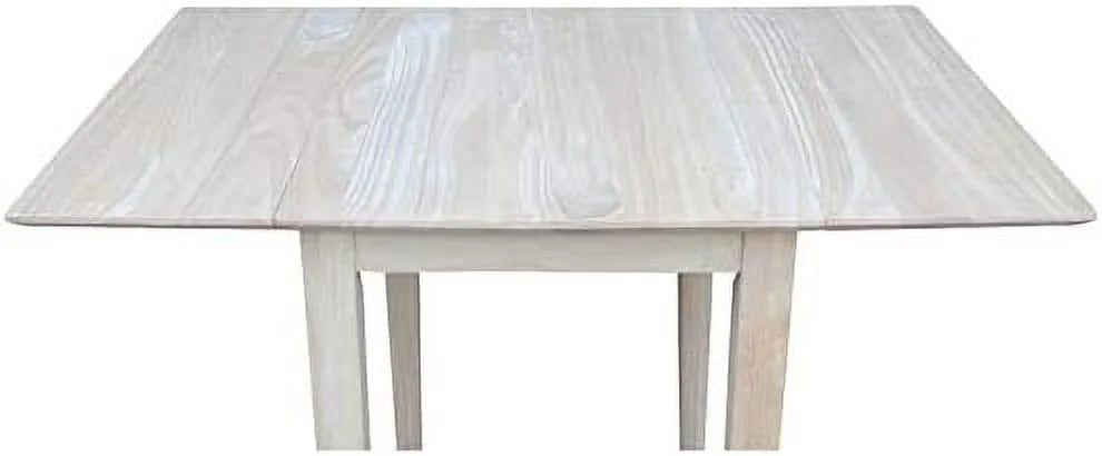 Unfinished Natural Wood Drop Leaf Dining Table R5620