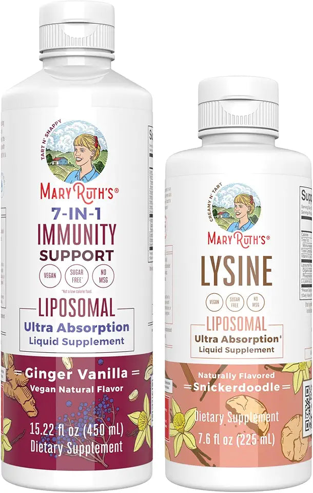 Lysine Liposomal & Immunity Vitamins Vegan Non-GMO Gluten Free S91003