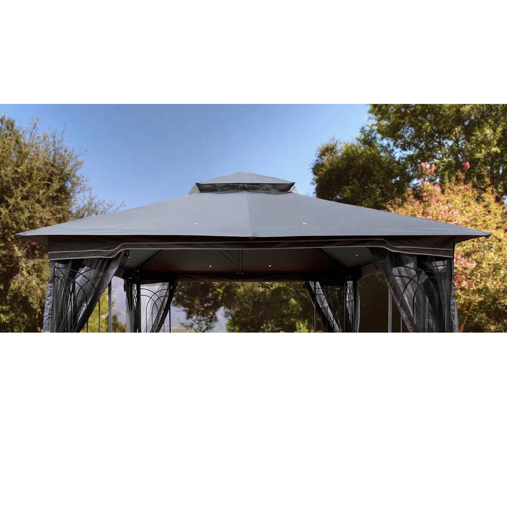 Gray Patio Gazebo Replacement Canopy Top X847