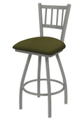 Contessa Anodized Nickel Swivel Stool H272746