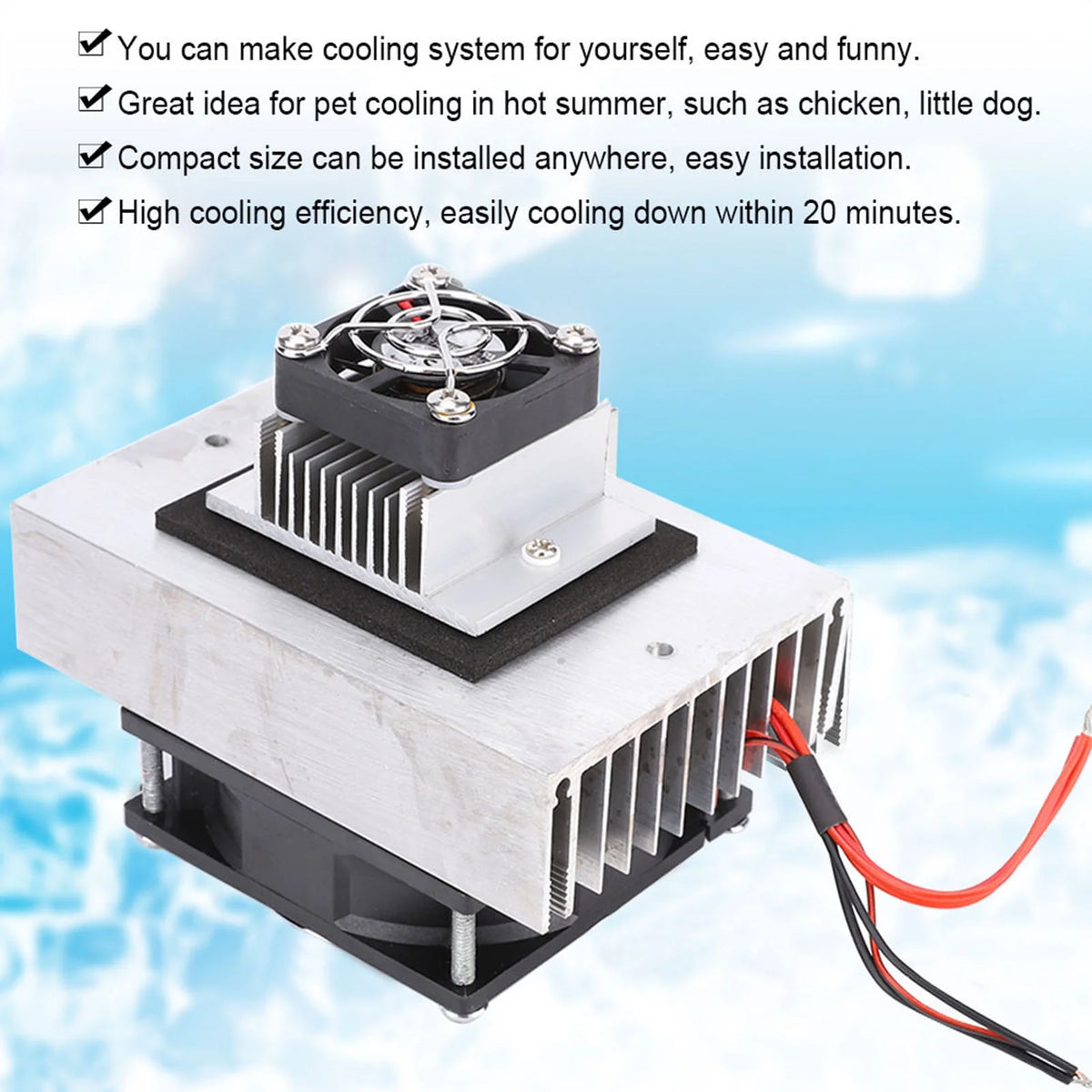 Thermoelectric Peltier Cooler Refrigeration Cooling System DC 12V W3828