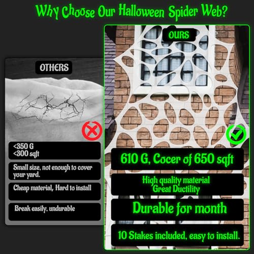 Halloween Mask and Giant Spider Web D3323