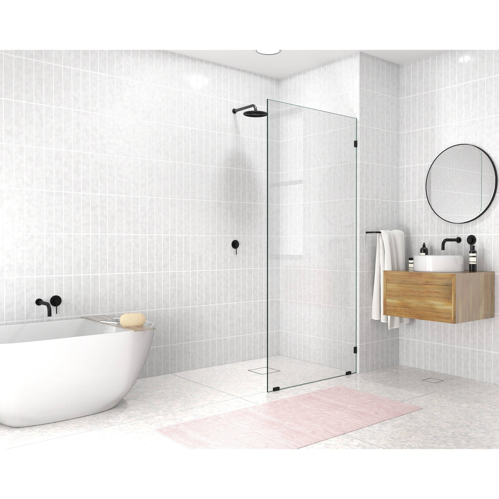 Frameless Shower Door, Brushed Nickel D9178