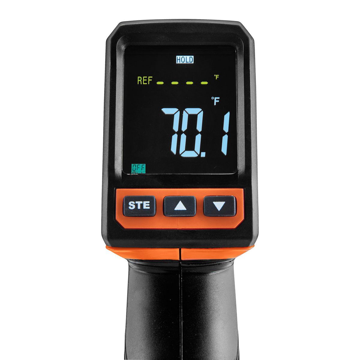Infrared Laser Thermometer with Color Alarms C51589