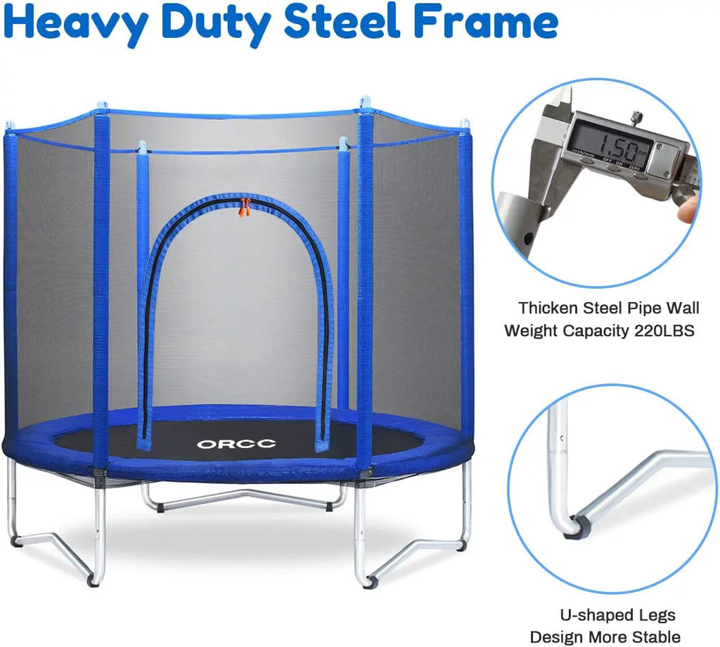 55/60 Mini Trampoline with Safety Net Pad Z6416