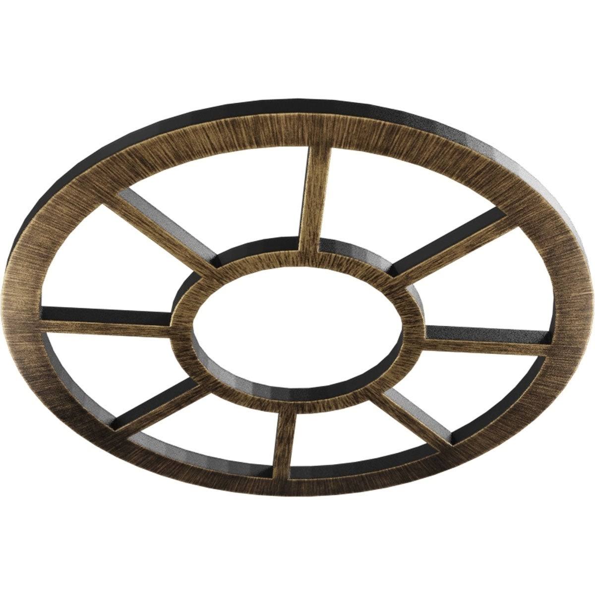 30x22OD x 10 7/8x22ID x 1x22P PVC Pierced Ceiling Medallion C2745