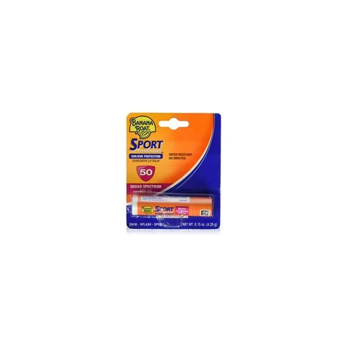 12 Pack Banana Boat Sport Performance Sunscreen Lip Balm SPF 50 .15oz Each Q724040