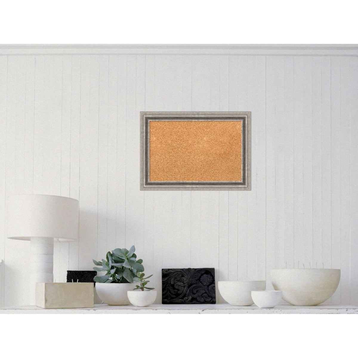 Silver Framed Cork Board Q816851