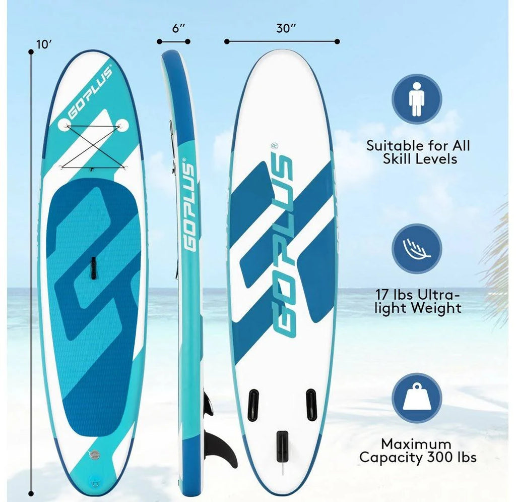 Yellow Inflatable 10-Foot Stand Up Paddle Board C25678