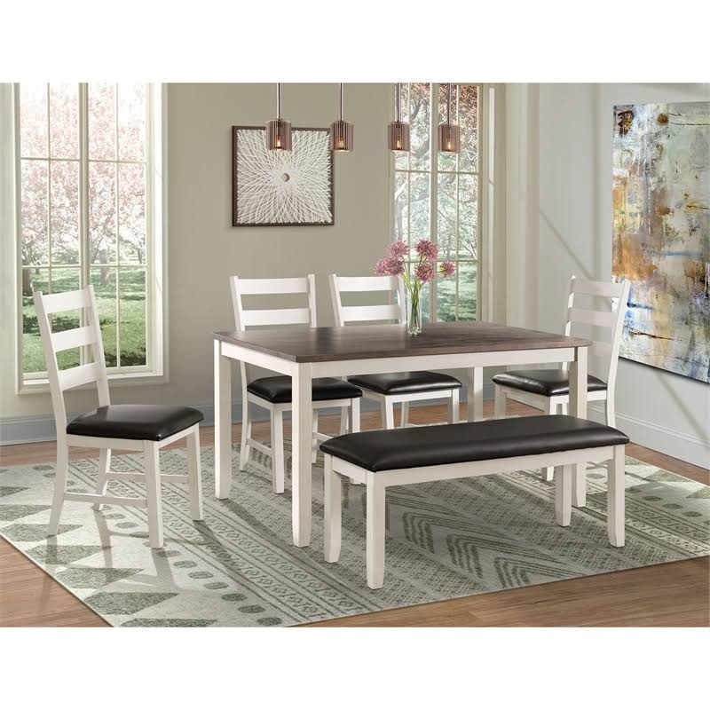 Brown 6pc Dining Set C6031