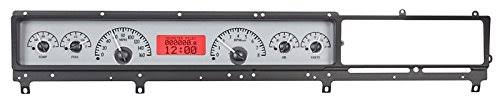 Analog Dash Gauges System Kit Silver Alloy Red L299489