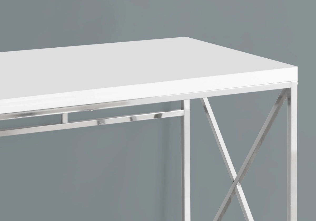 Glossy White Laminate Computer Desk R208124