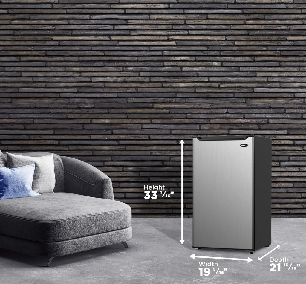 4.4 cu. ft. Compact Refrigerator Spotless Steel T33696