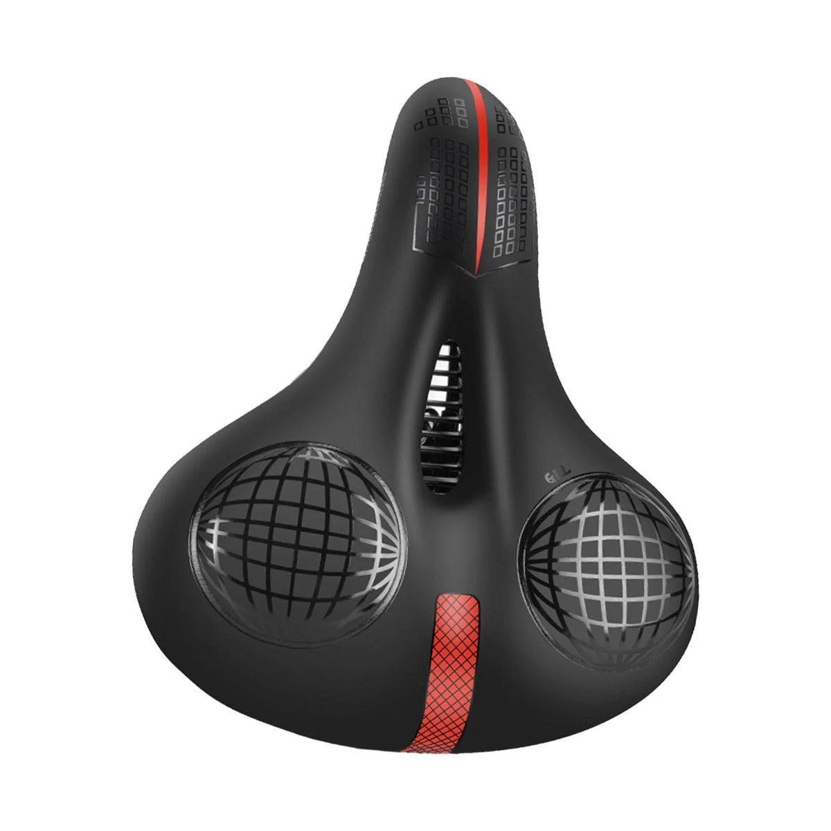 Black and Red Bike Saddle A2800