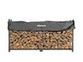 Black Firewood Rack with Cover 8' K479